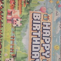 Minecraft BDAY decoration
