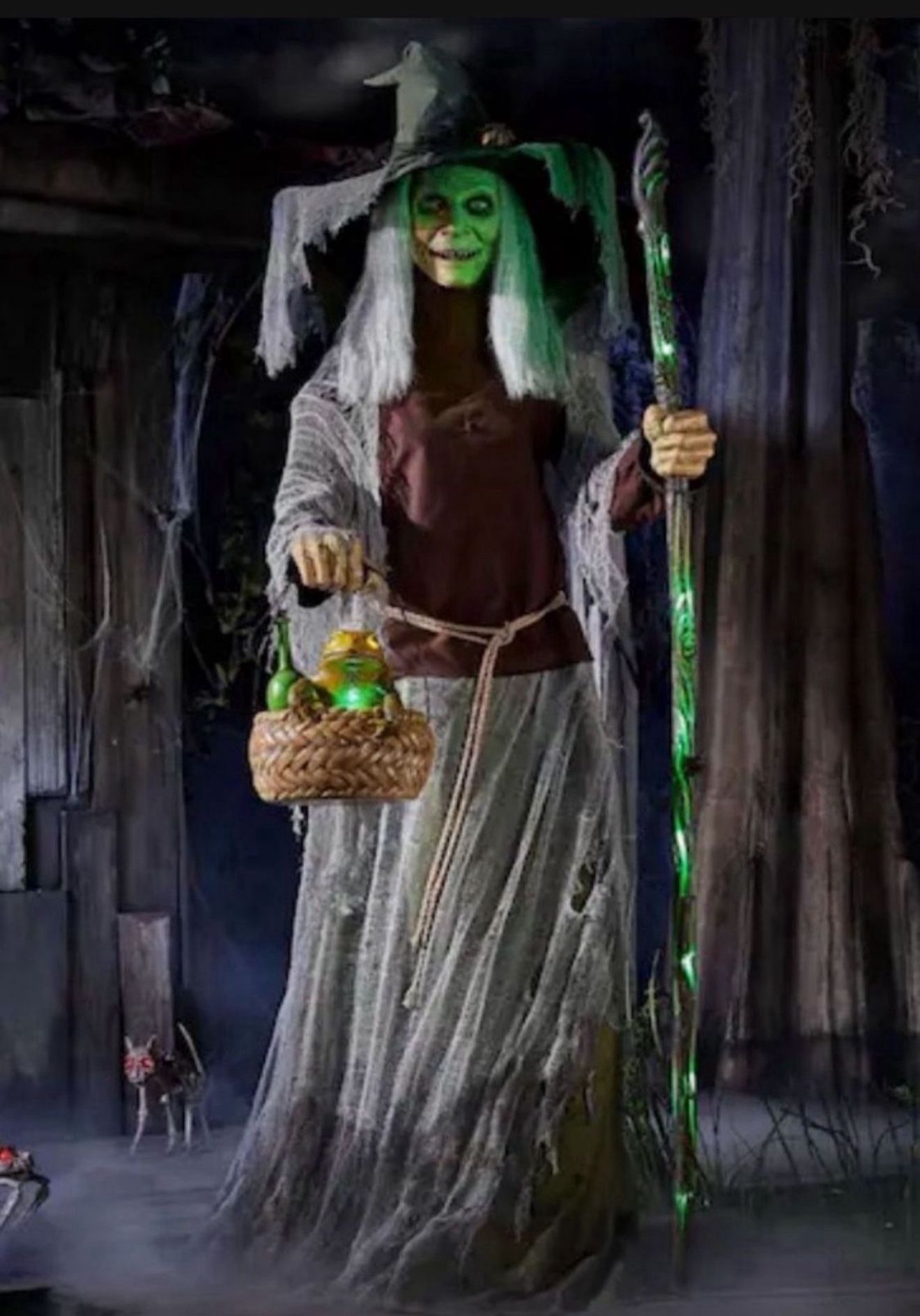 Halloween 7 ft. Animated Lethal Lily Witch Animatronic  (Like New condition)