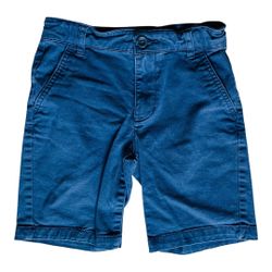 Old Navy Blue Khaki Shorts Boys Size 6 with Adjustable Waist