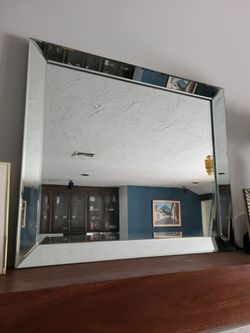 Wall Mirror with Mirrored Frame