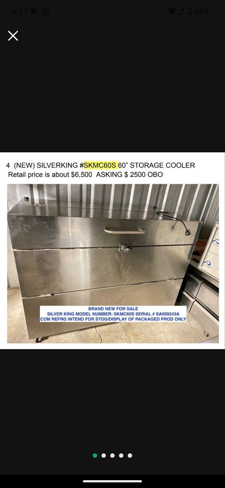 Silver King Lock Up Storage Refrigerator