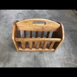 Oak Magazine Rack