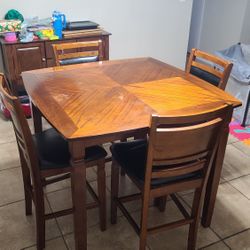 Dining room table and chairs