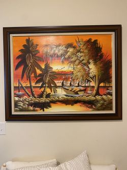 Wall Decor Caribbean Picture Frame  For Sale 