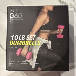 NEW 10 lb DUMBBELL set, 5 lb each