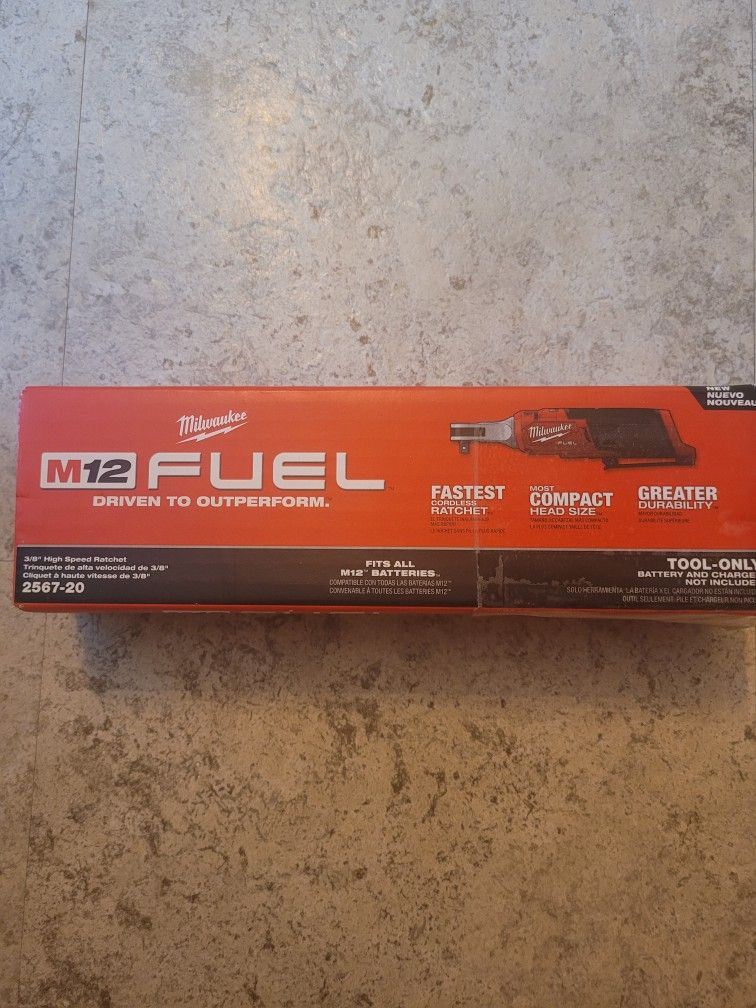 Milwaukee M12 Fuel 3/8 Ratchet Tool Olny