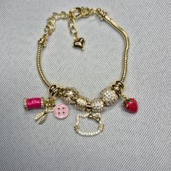 Strawberry Hello Kitty Pan Bracelet 
