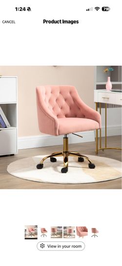 Velvet Office Chair