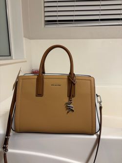 Michael Kors Tan Leather Satchel Handbag