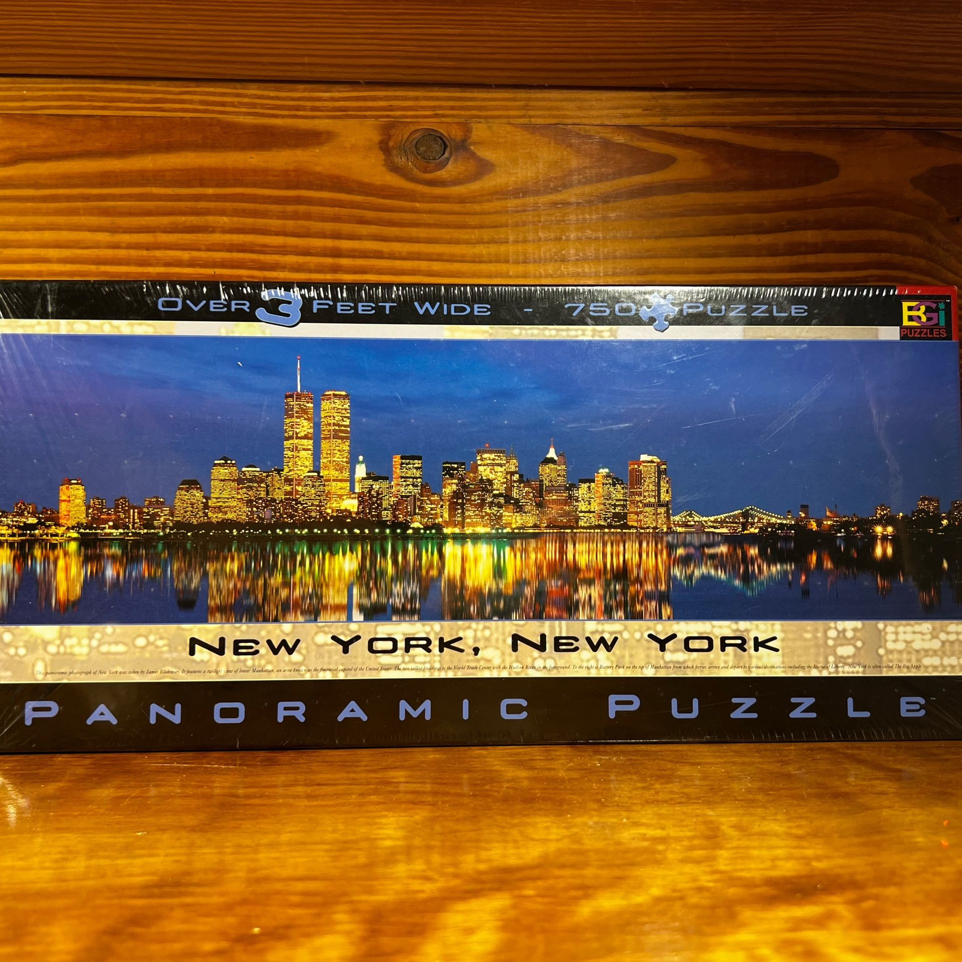 New New York Panoramic Jigsaw Puzzle 750 Pieces Buffalo Games 38.25" X 11.25"