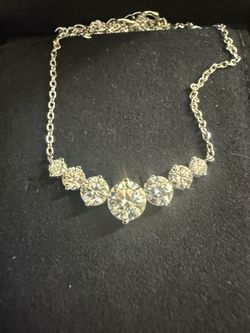 Francis Clair moissanite graduated necklace