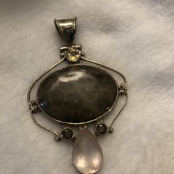 925 Silver Large Pendant 