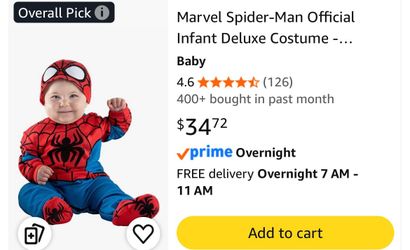 Halloween Baby Costume 6/12 Months
