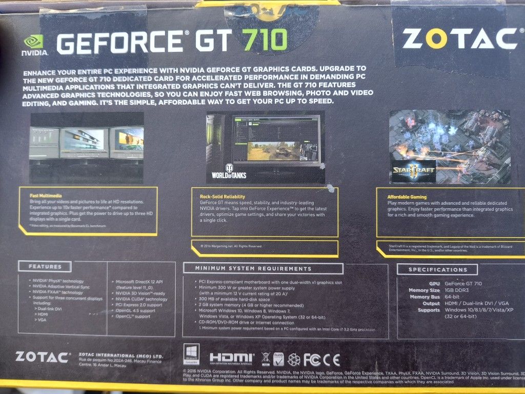 Zotac Nvidia GT 710