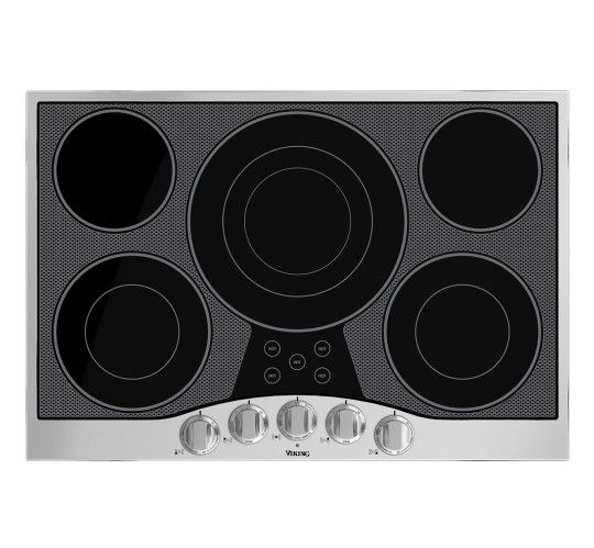 🚨New Viking - 29.9" Electric Cooktop - Black/stainless steel