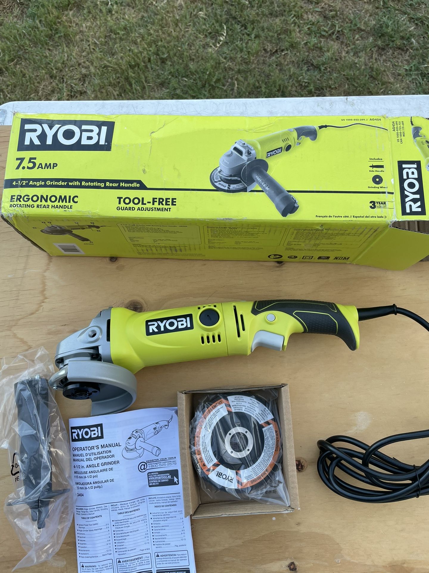 Ryobi Corded 41/2 Variable Speed Grinder