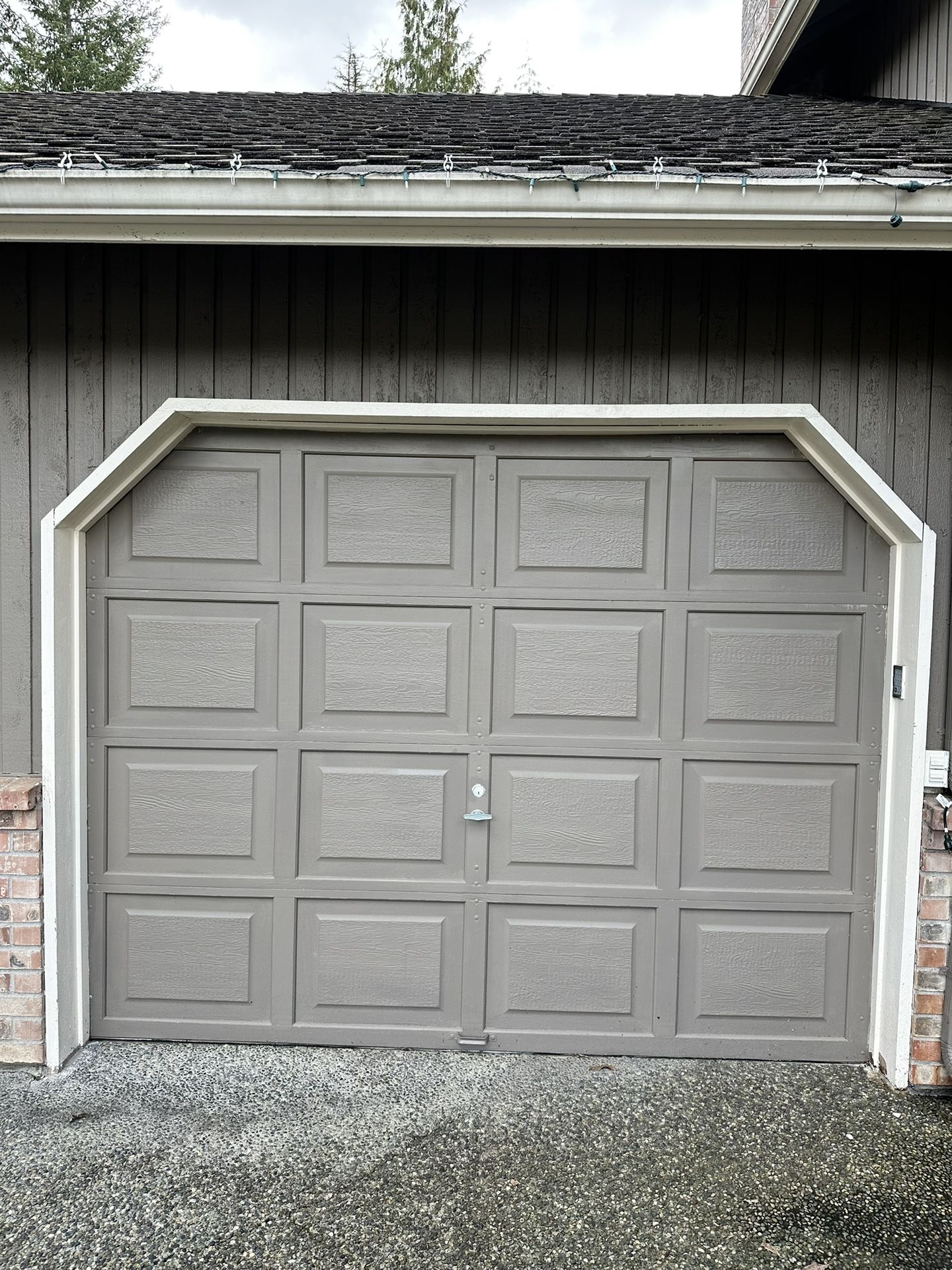 Custom Wood Garage Door 9-ft X 7-ft
