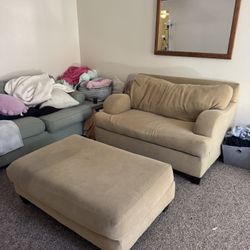 Couch And Ottoman Set