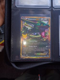 Rayquaza EX Pokémon Card 85/124 Holo &Darkrai Top and Bottom half