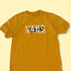 Orange Vans tee with a relaxed fit
