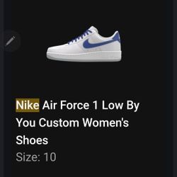 Custom LADIES Nike AIR FORCE 1 DODGERS TRIBUTE