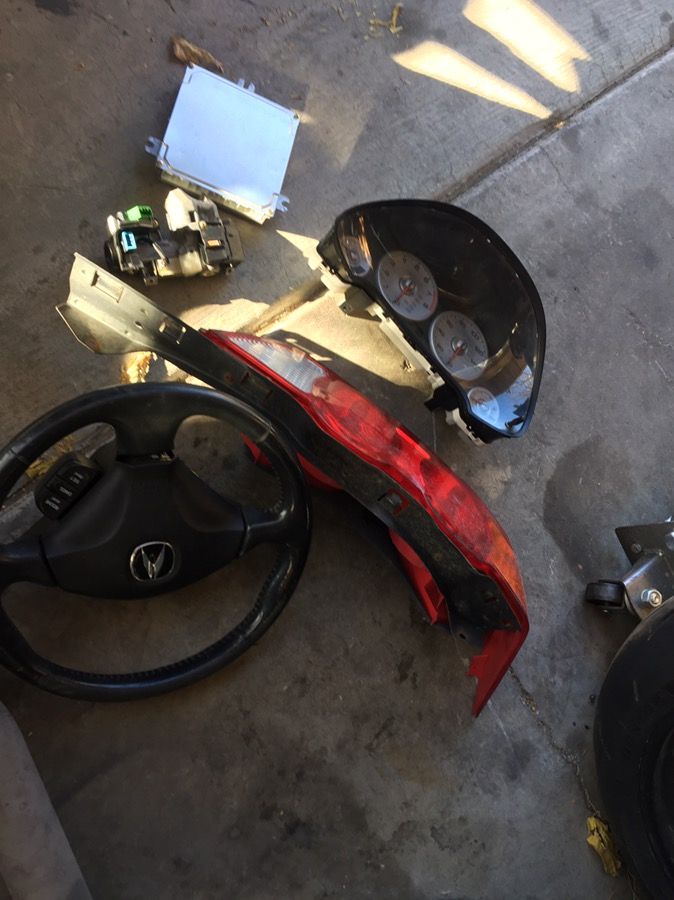 Acura Rsx parts. Gauges tail light steering wheel only