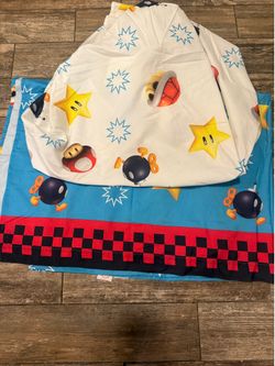 Super Mario full size bed sheets