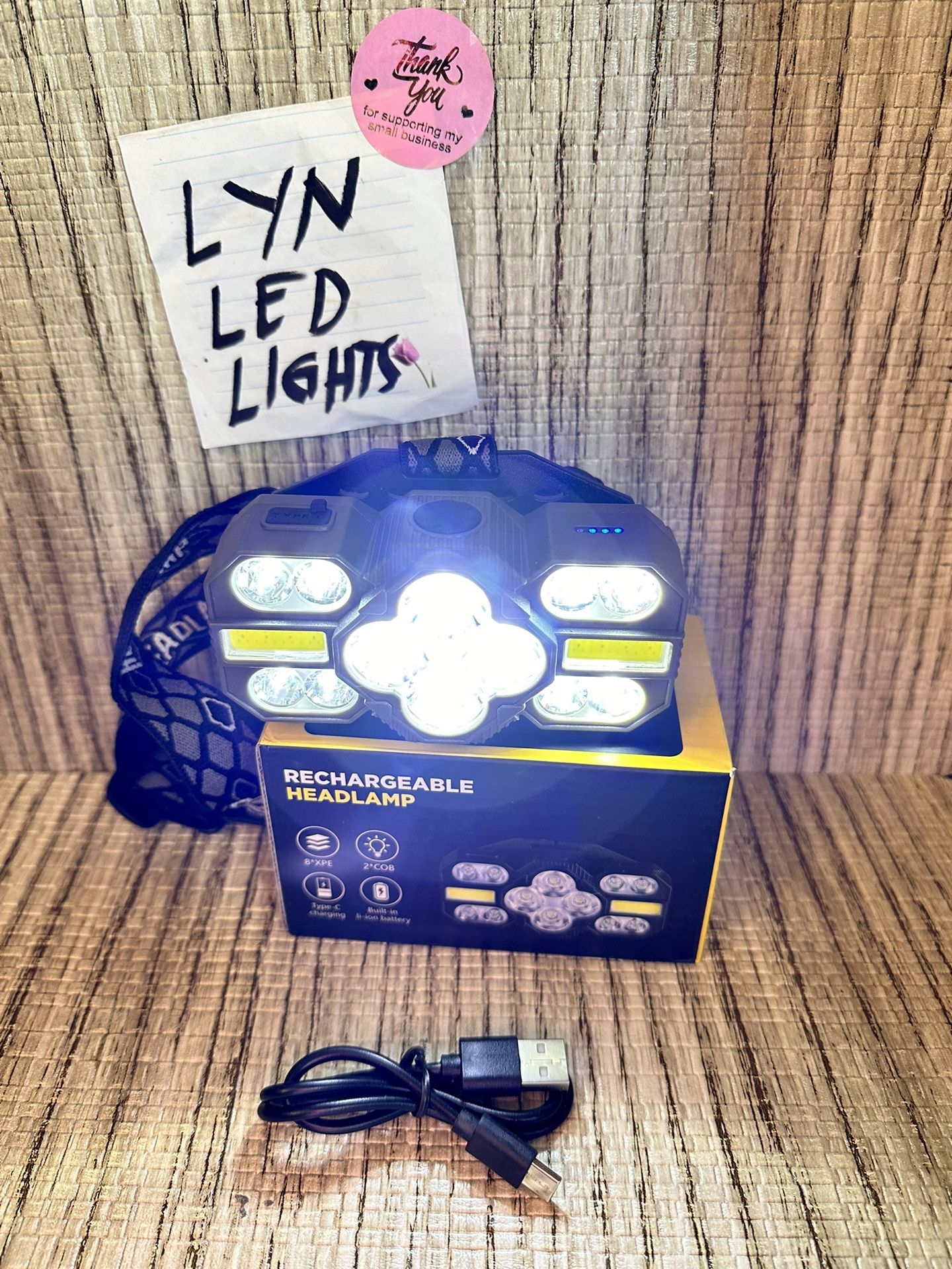 Headlamp Rechargeable With Red Lights