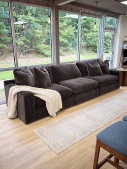 3-Piece Dark Chocolate Sectional