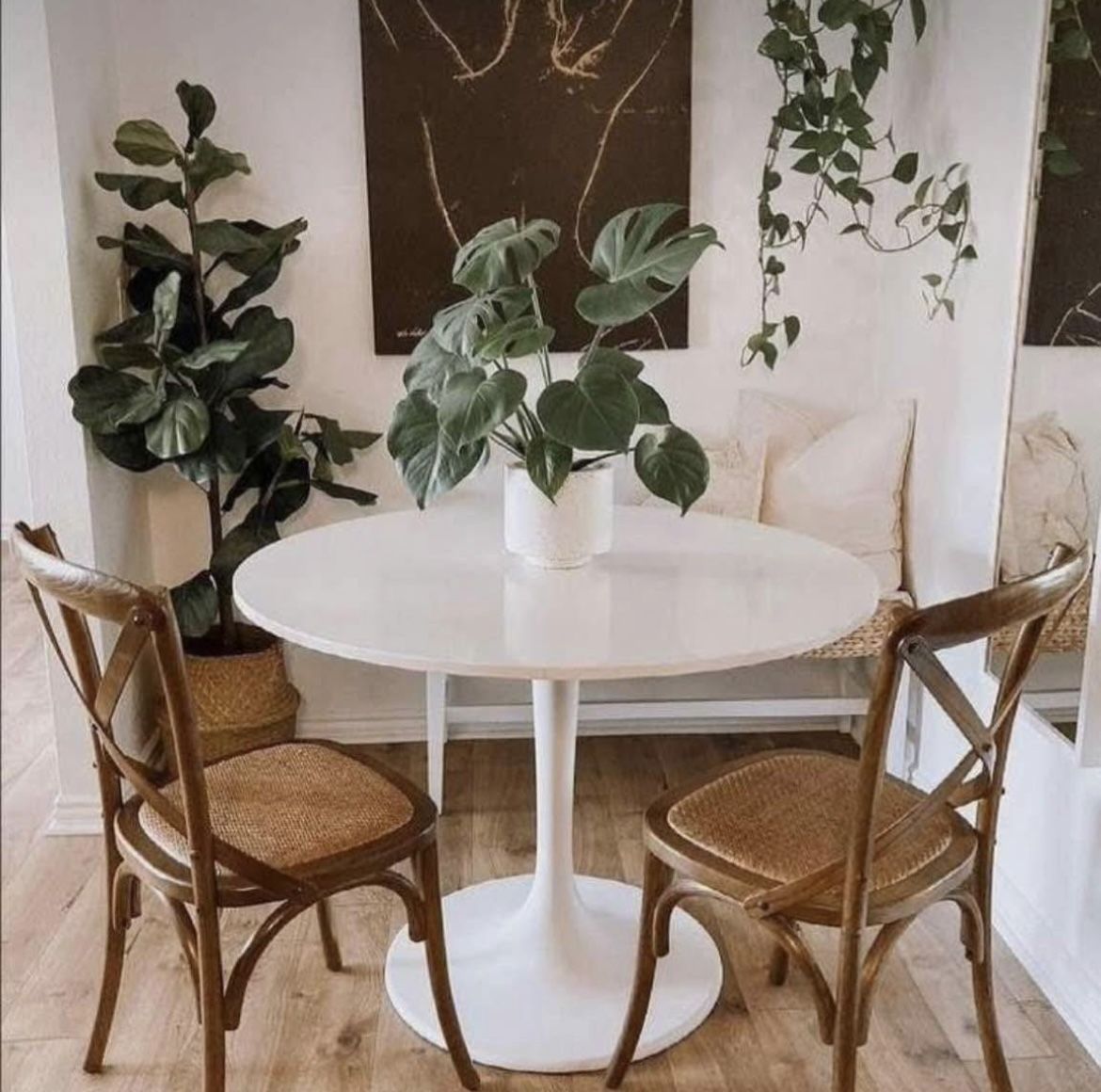 IKEA White Docksta Dining Table