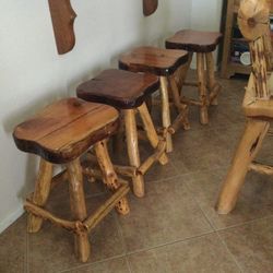 Juniper Log Stools