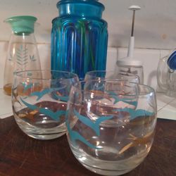 Mcm Vintage Glasses Barware