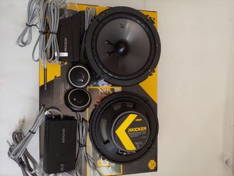 KICKER 1 PAIR 6.5" 300 WATTS COMPONENT SET WITH CROSSOVER CAR SPEAKER