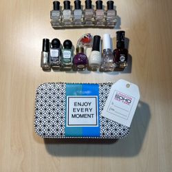 13 Nail Polish Bundle With Case! Some New And Some Used