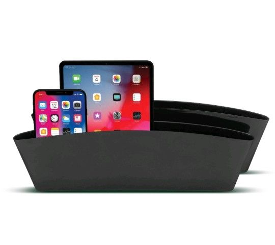 2pk 15"x7" Seat Wedge Organizer Black - Turtle Wax