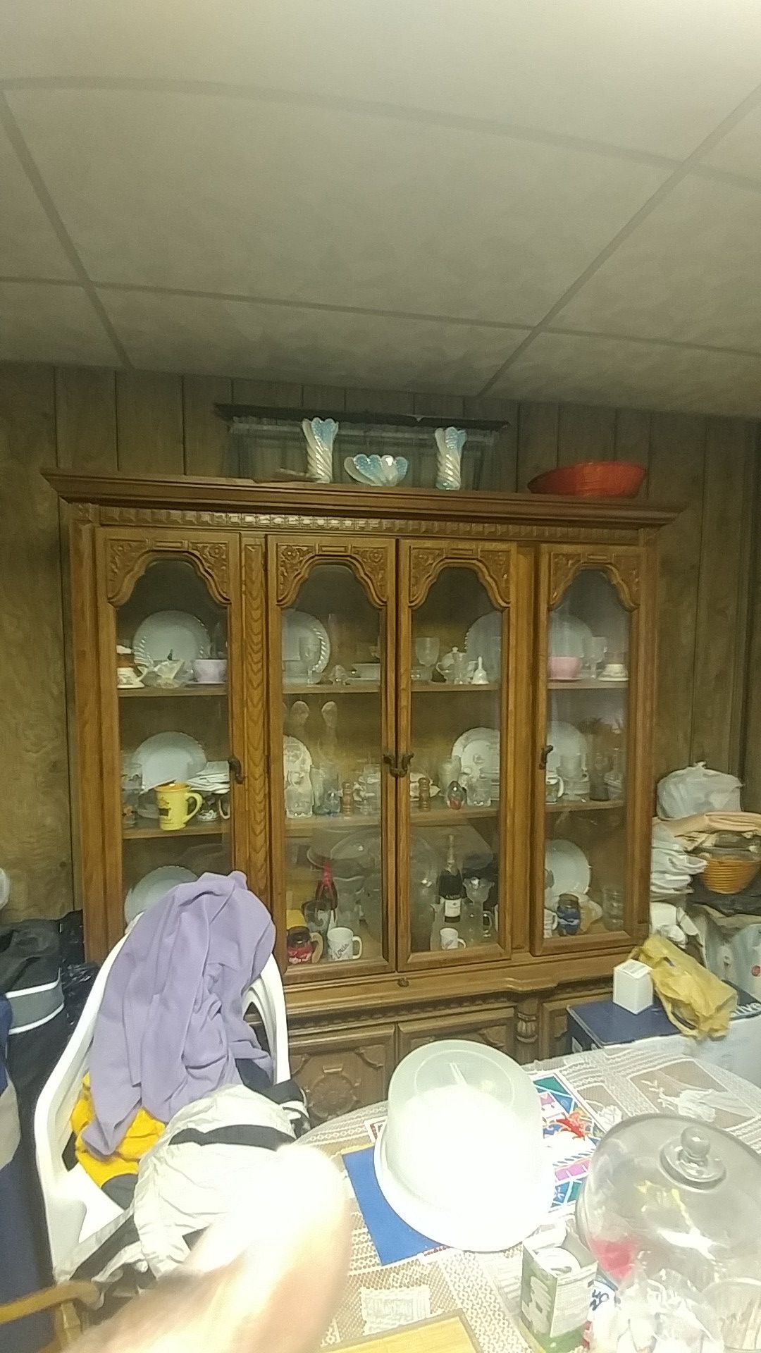 Antique China Cabinet and Table