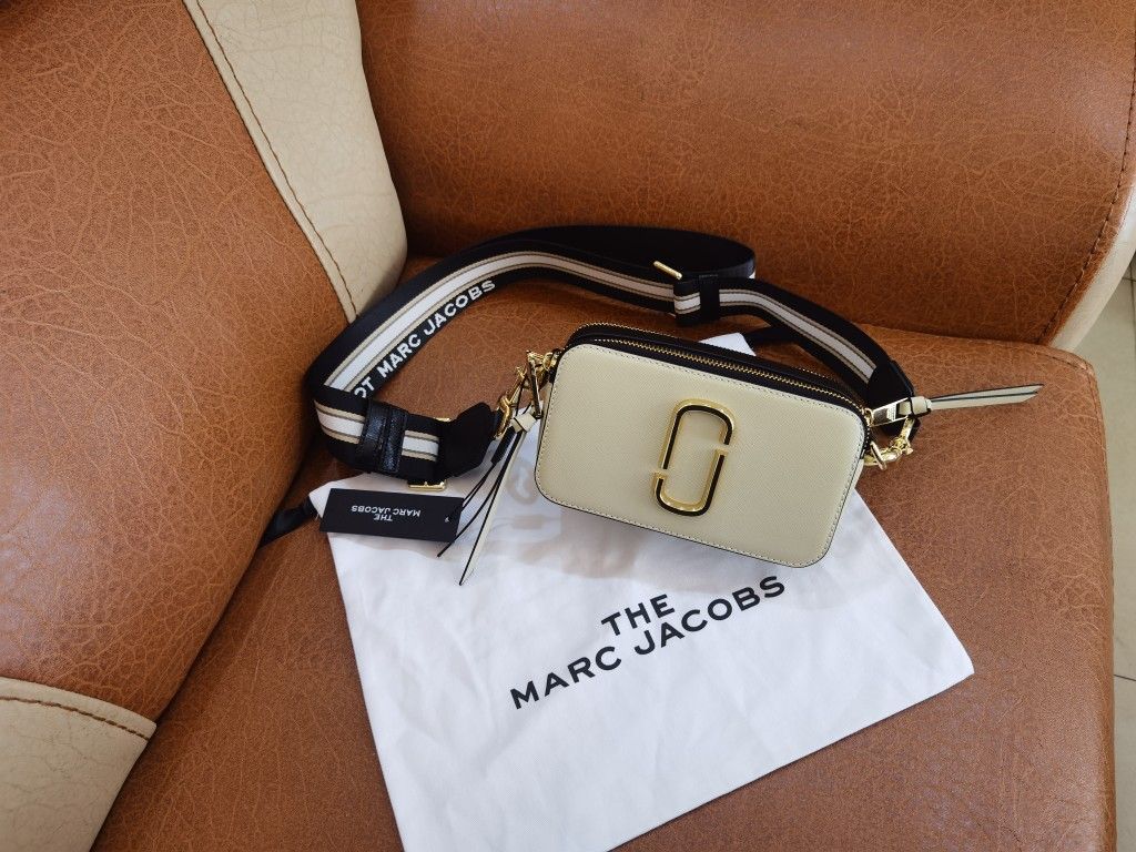 Marc Jacobs The Snapshot Crossbody Bag Cloud White Multi