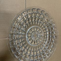 Antique Glass Platter