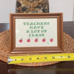Knitted Teachers Appreciation Art Framed just $3 xox