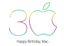 Rare Apple Poster - 30th Mac Anniversary Apple Inc Employee Gift