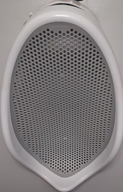 Urinal with spiral guard