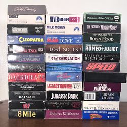 VHS Movies Horror Comedy Action Drama (Pickup Only)