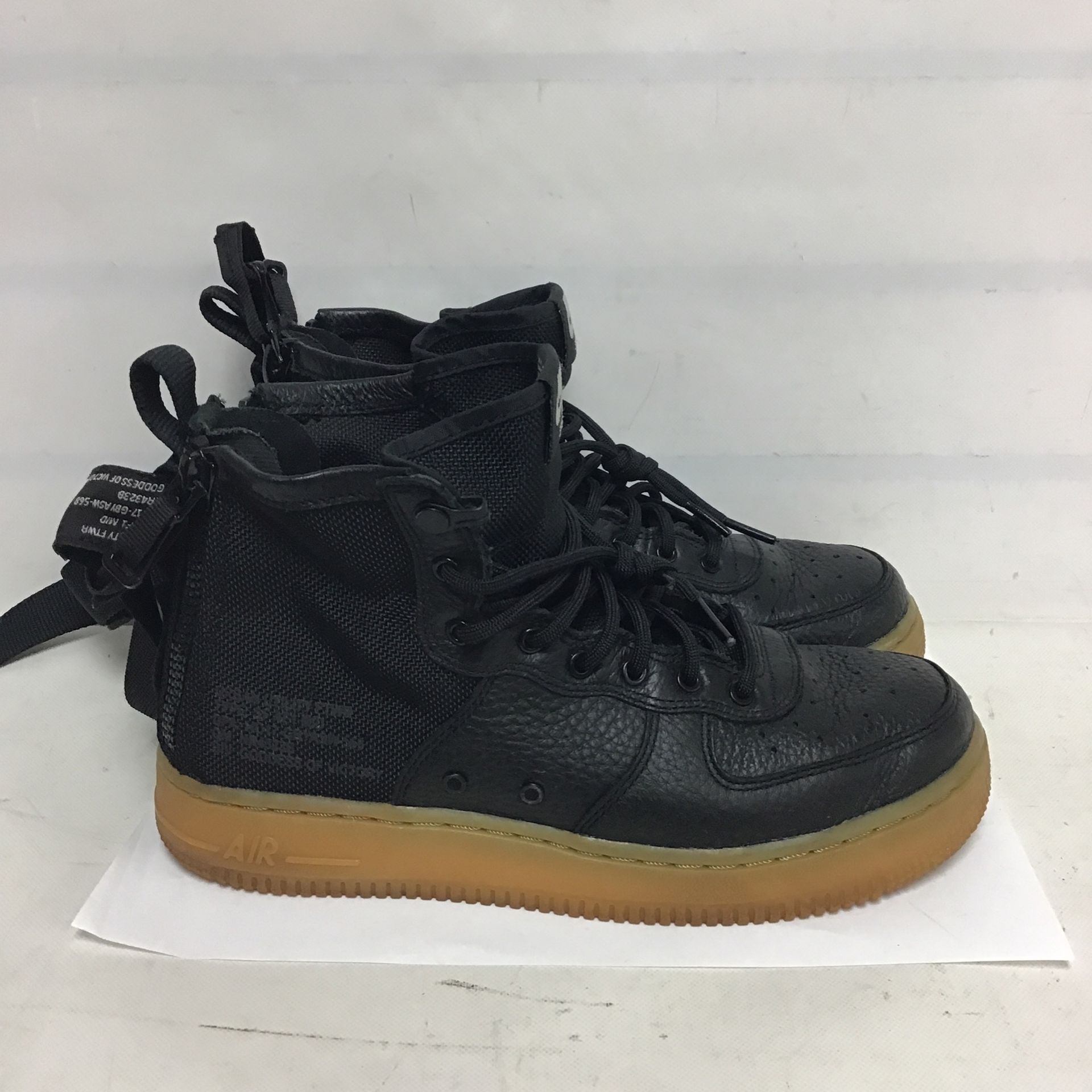 Nike Shoes Boys SF AF1 MID AJ0424 001 Kids Air Force Black Gum