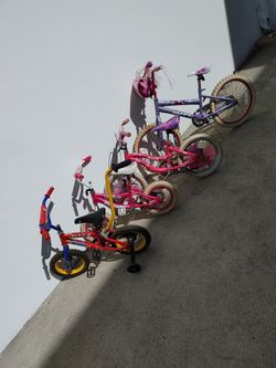 4 Kids Bikes Bicycles Girls Boys Sold Together