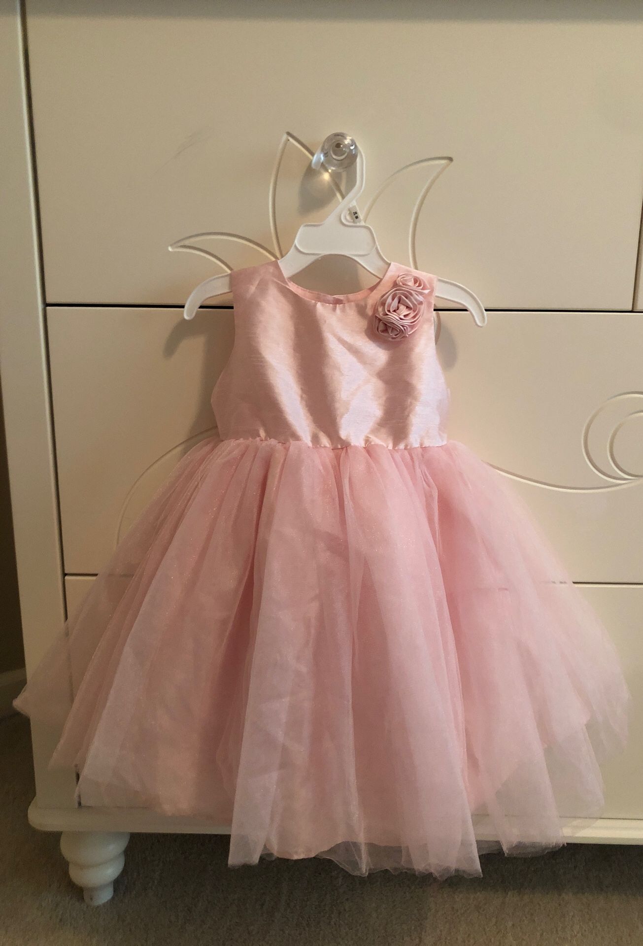 Girls tutu dress / flower girl/ special occasion, light pink 24 months , brand new never worn