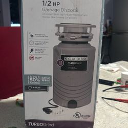 Glacier Bay Garbage Disposal 1/2 Hp  75 Dls 
