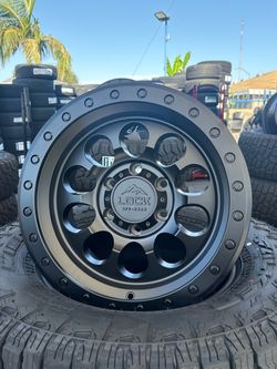 (4) new rims 50cal Black - 17's - 6x139 - offset 0 (only rims not tires)