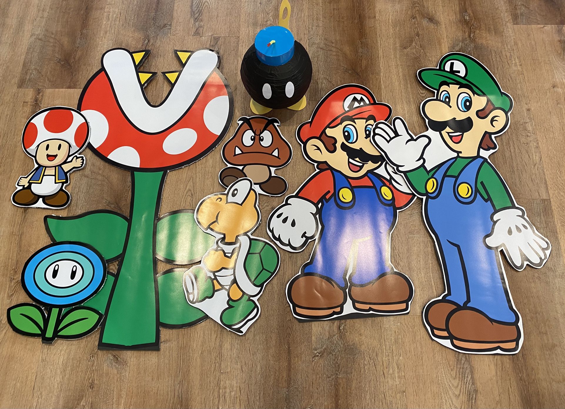 Super Mario Cut Out Props Party