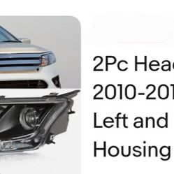 NIB Headlight Set 2010-2012 Ford Fusion Black