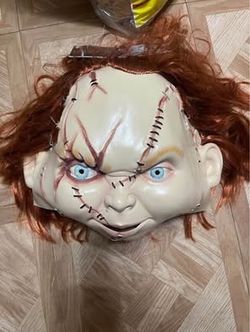Brand new chucky mask with tags . Tag price 69.99 selling for 60$